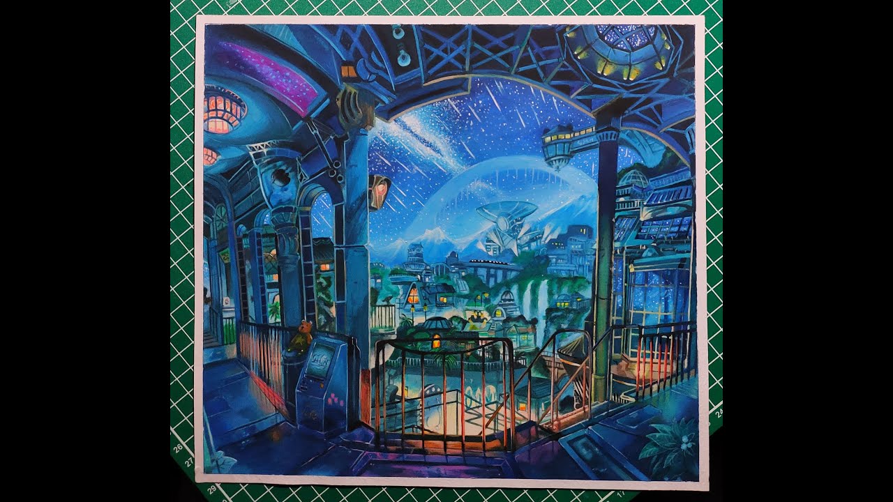 Painting Night sky