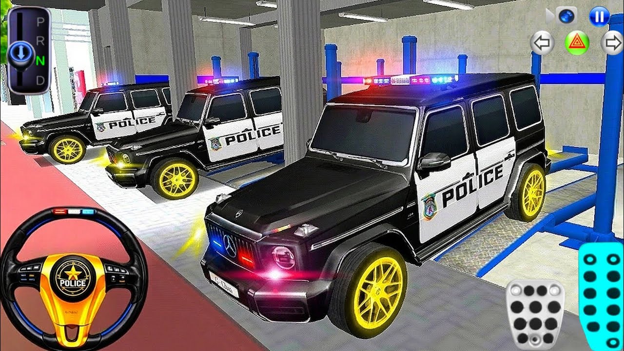 New Police Mercedes G-Wagon Parking in Auto Repair Shop - 3D Driving Class 2026 - Android Gameplay