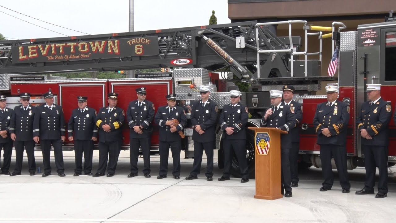 Levittown,NY FD Ladder 626 Dedication & Wetdown 6/26/21