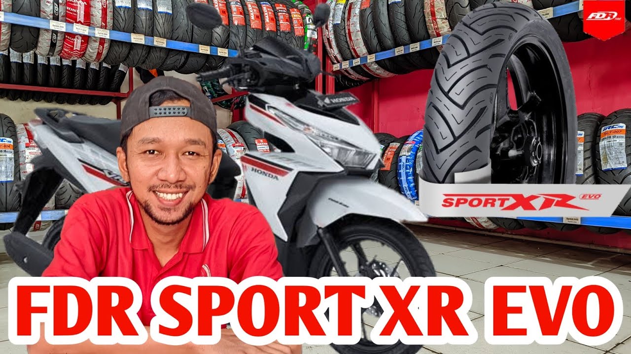 GANTI BAN MOTOR MATIC VARIO 125, HARGA BAN TUBELESS MATIC, BAN FDR SPORT XR EVO RING 14 #asmr