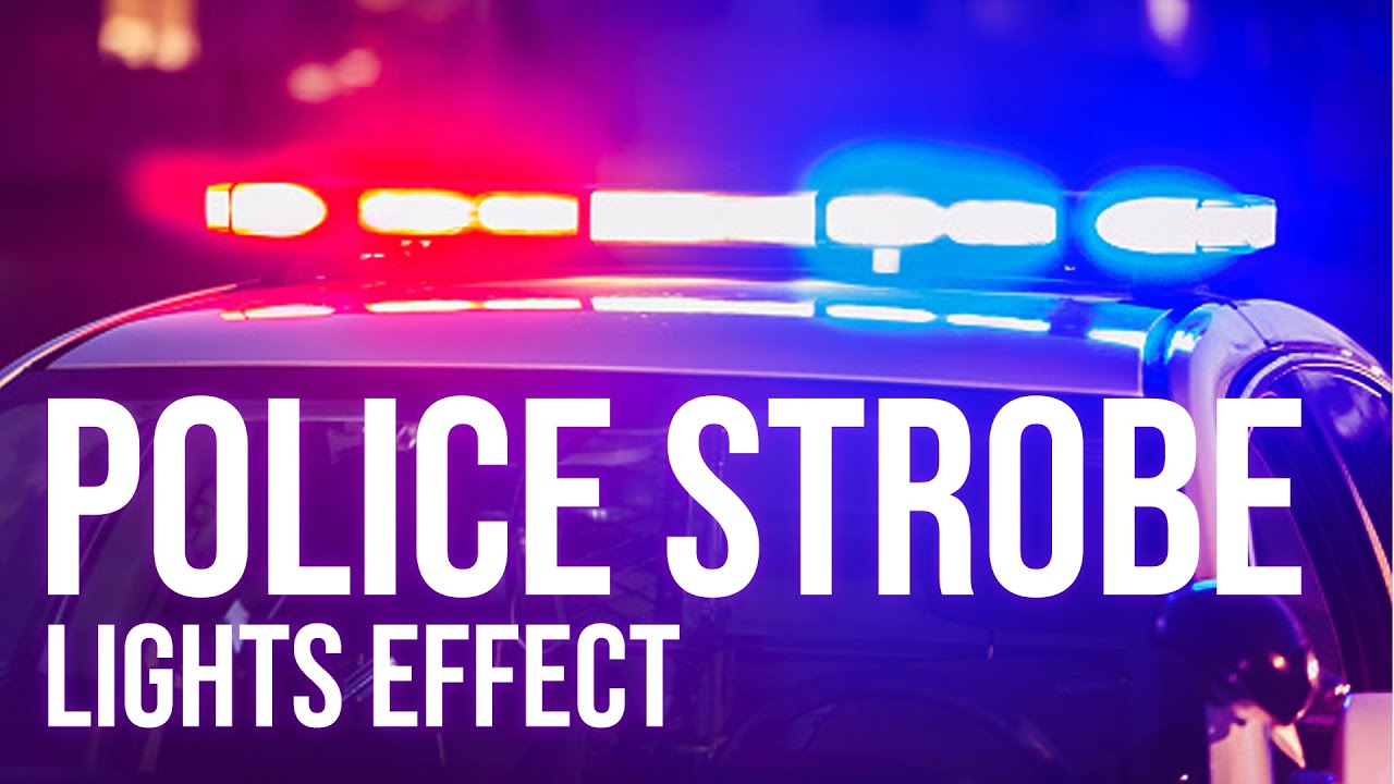 Police strobe lights effect