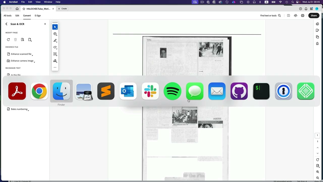 Adobe Acrobat Bulk OCR