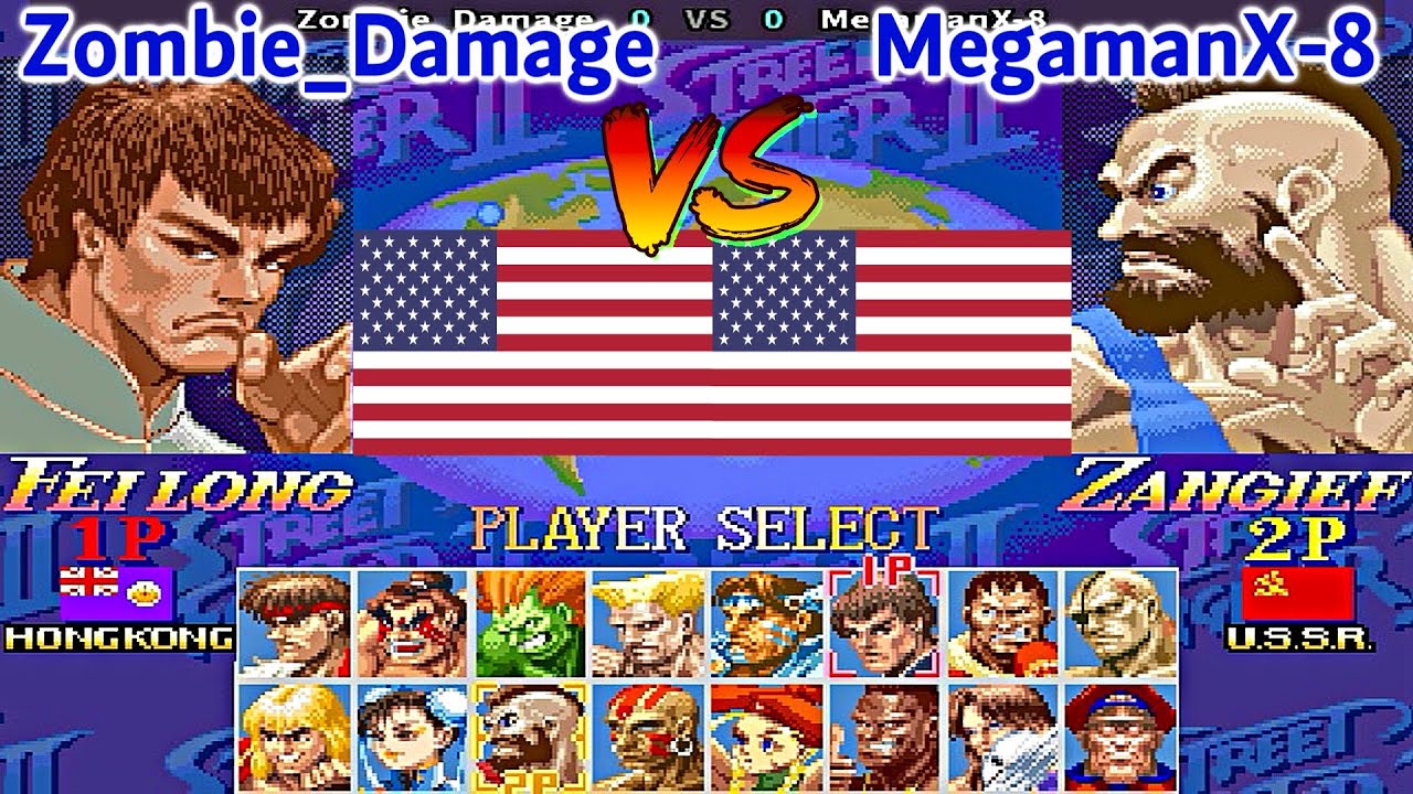 Super Street Fighter II X: Grand Master Challenge - Zombie_Damage vs MegamanX-8