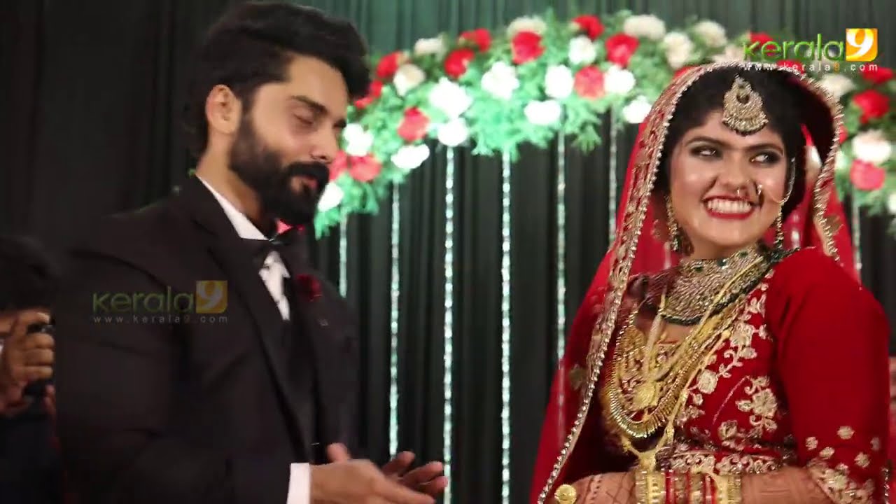 Actor Roshan Basheer Marriage and Roshan Basheer Wedding Reception - Kerala9.com