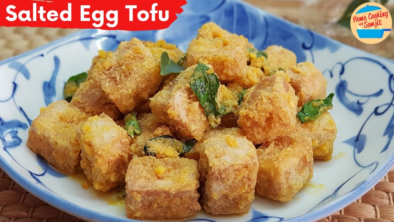 Fried Tofu with Salted Egg Yolk Recipe