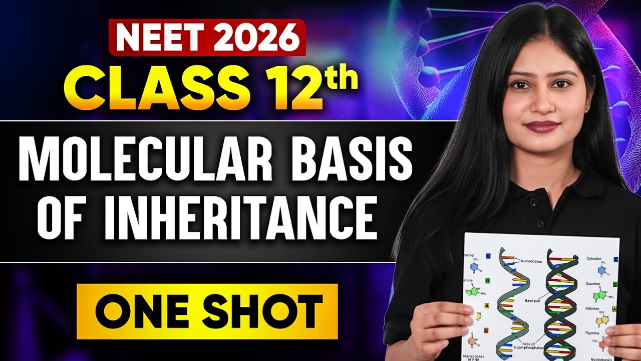 NEET 2026 | Molecular Basis of Inheritance One Shot Class 12 | Botany Class 12 | Tamsa Tyagi