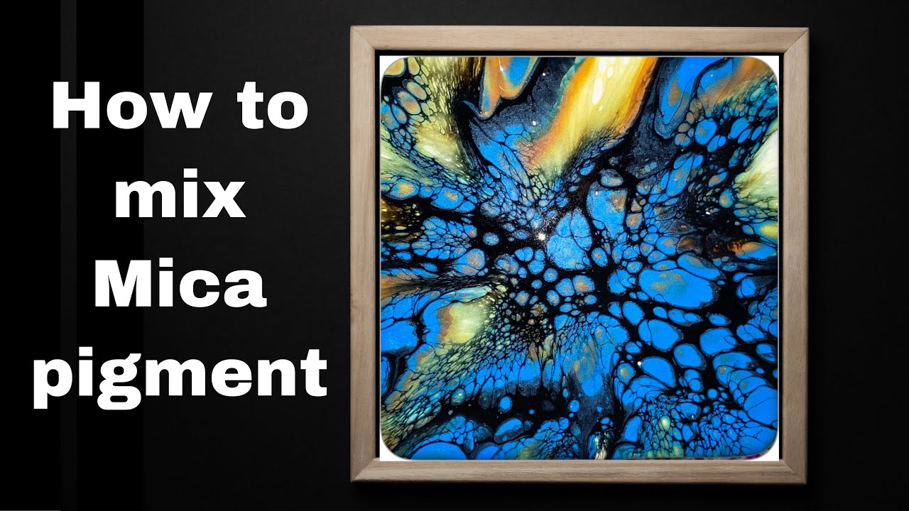 How to mix Mica powder pigment for acrylic pouring