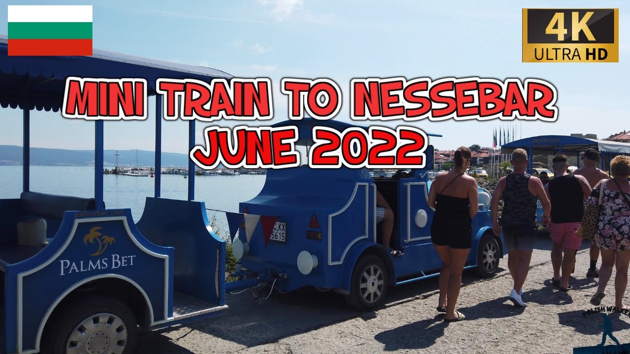 Mini Train Ride from Sunny Beach to Nessebar, Bulgaria: A 4K Adventure