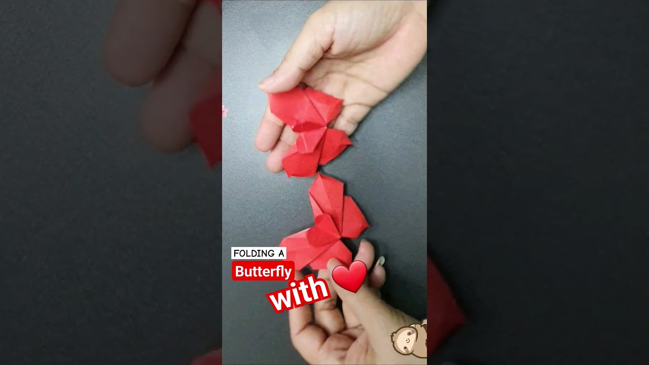 Easy Valentine's decoration ideas #diy #摺紙 #origami #papercraft #shorts