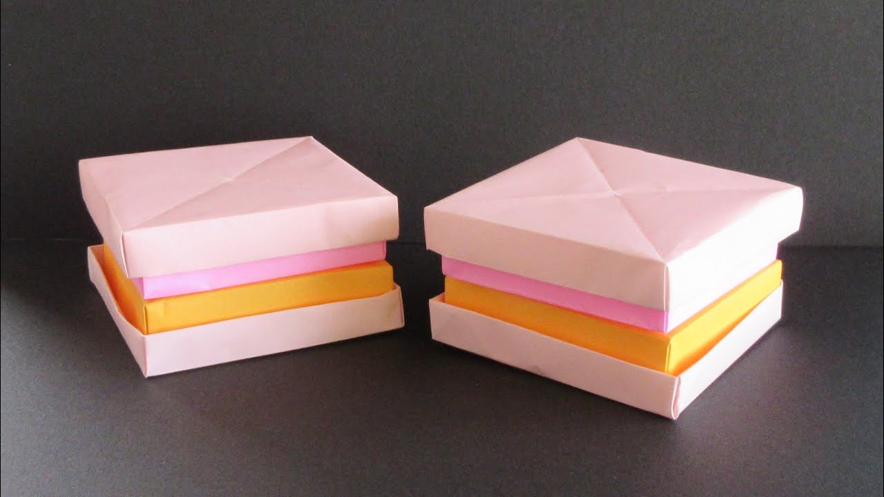 【折り紙】正方形のサンドイッチ【origami】Square sandwich
