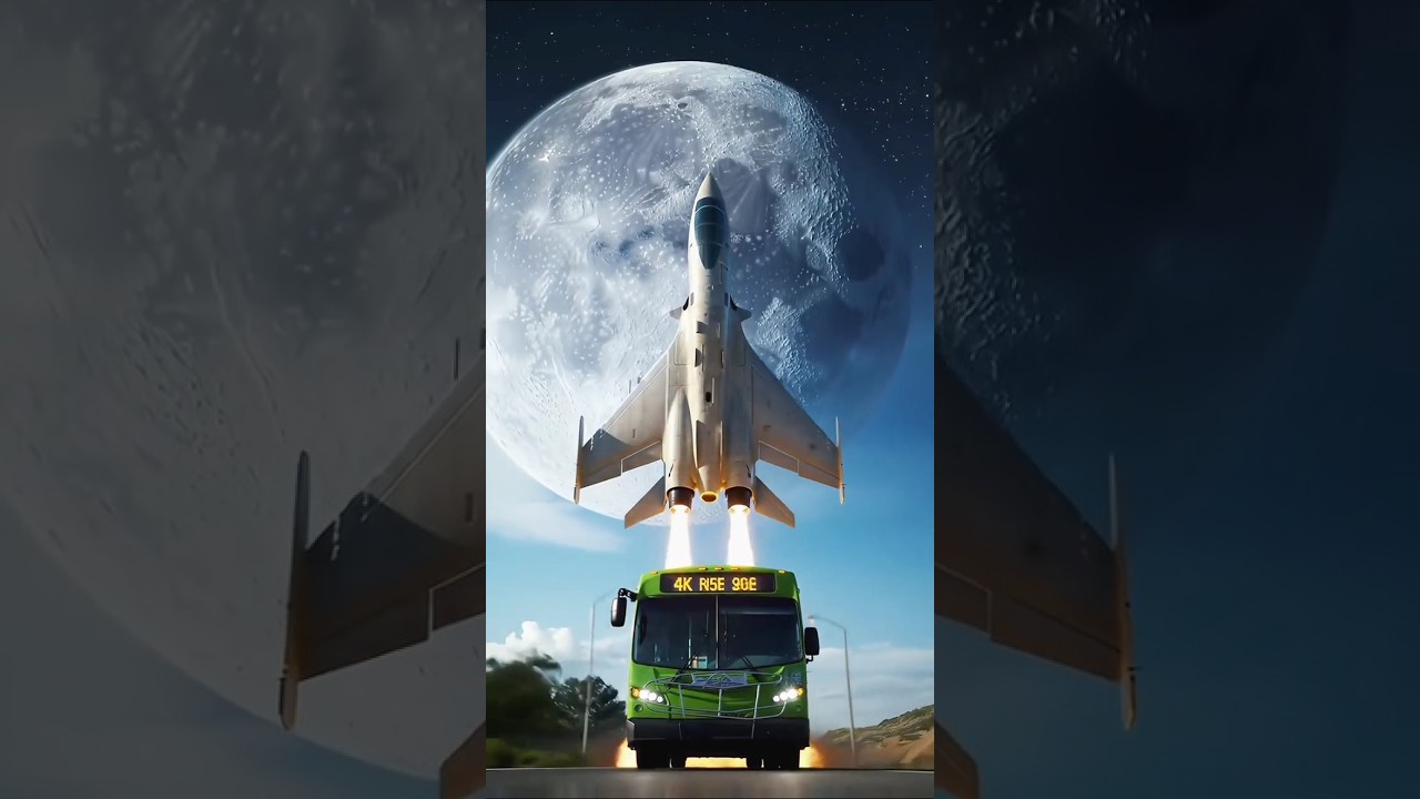 Fighter jet launch, funny animation, rocket bus, epic transportation 🚌 #bustelolet #pesawat #fyp