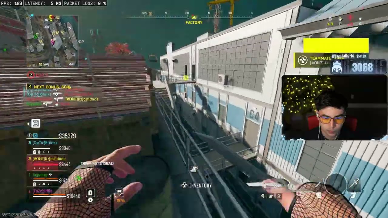 Biffle только что УНИЗИЛ этого про-игрока в Warzone в том же рейтинговом лобби...