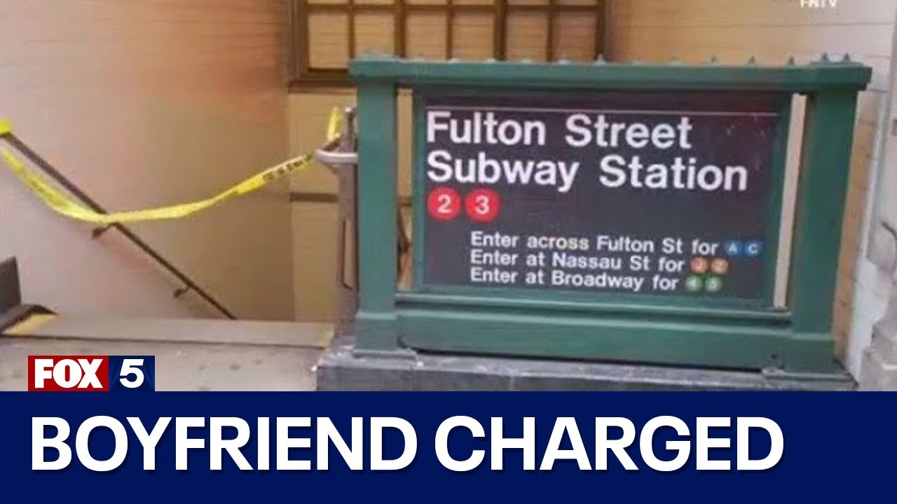 Boyfriend charged with shoving woman onto NYC subway tracks