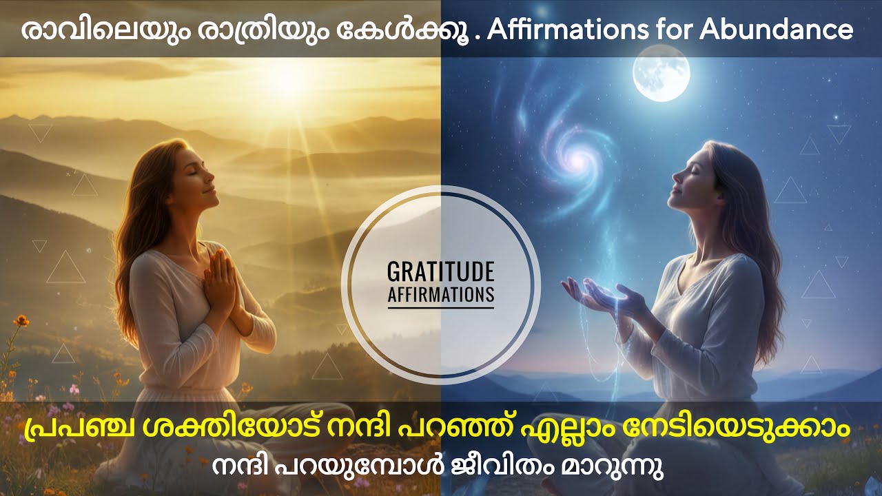 Gratitude Affirmation for Abundance | സമൃദ്ധിയും ശാന്തതയും ആകർഷിക്കാൻ ശക്തമായ മലയാളം വാക്കുകൾ
