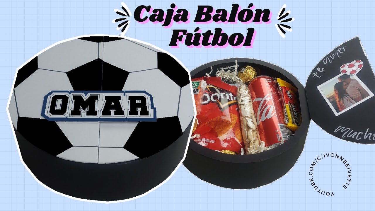 CAJA de regalo balón FÚTBOL || accesible* NOVIO