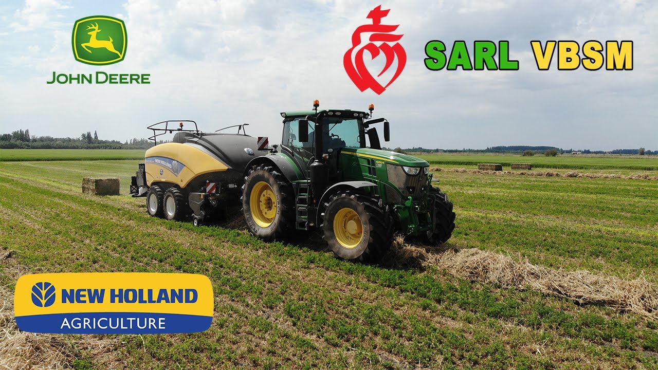 🟢🟡 Pressage de Luzerne // 6250R & NH Bigballer 1290 Plus // SARL VBSM (Palardy) 🟢🟡