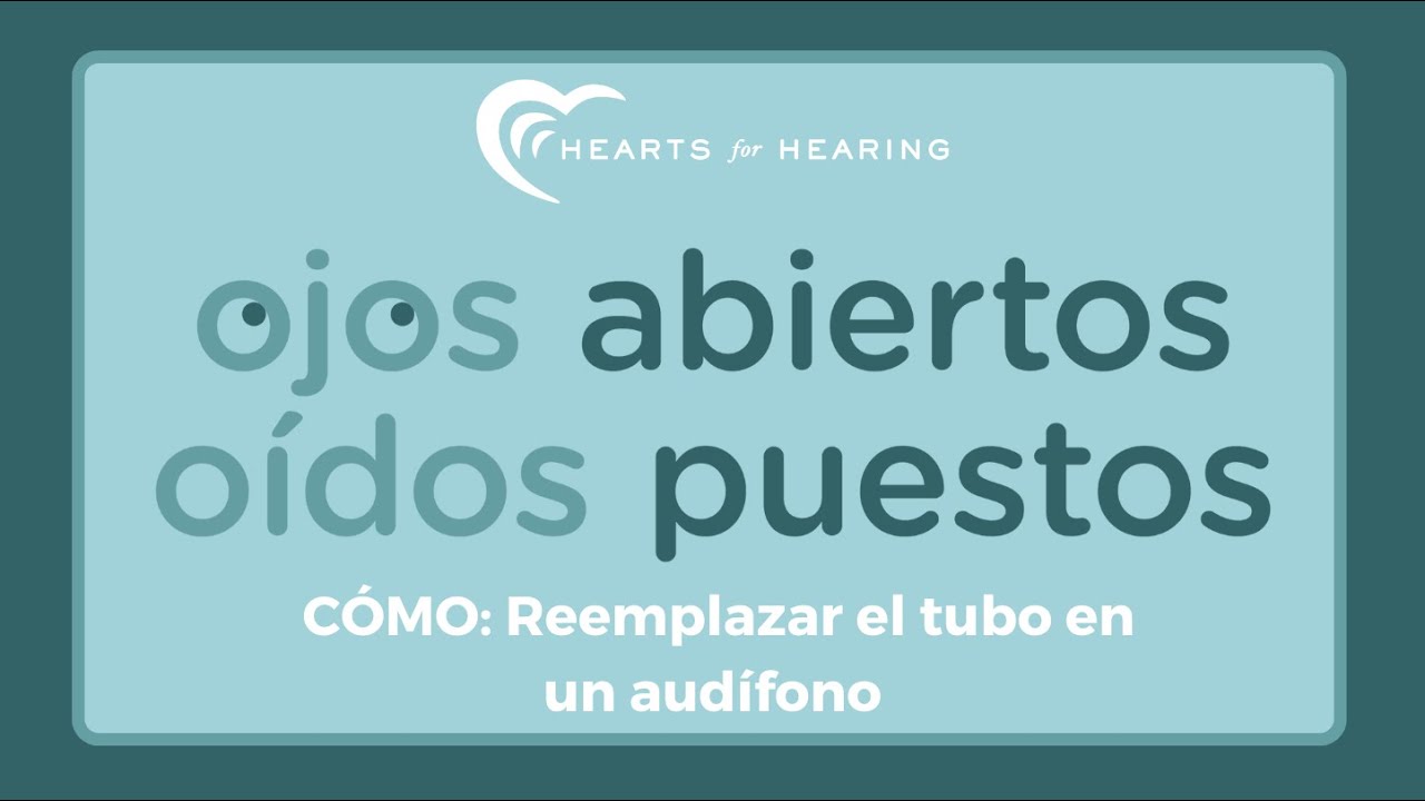 CÓMO: Reemplazar el tubo en un audífono