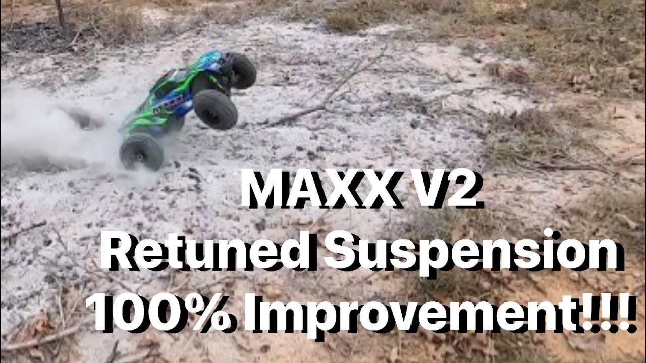 MAXX V2 Tuned Suspension Test #rctruck #rc #rccar