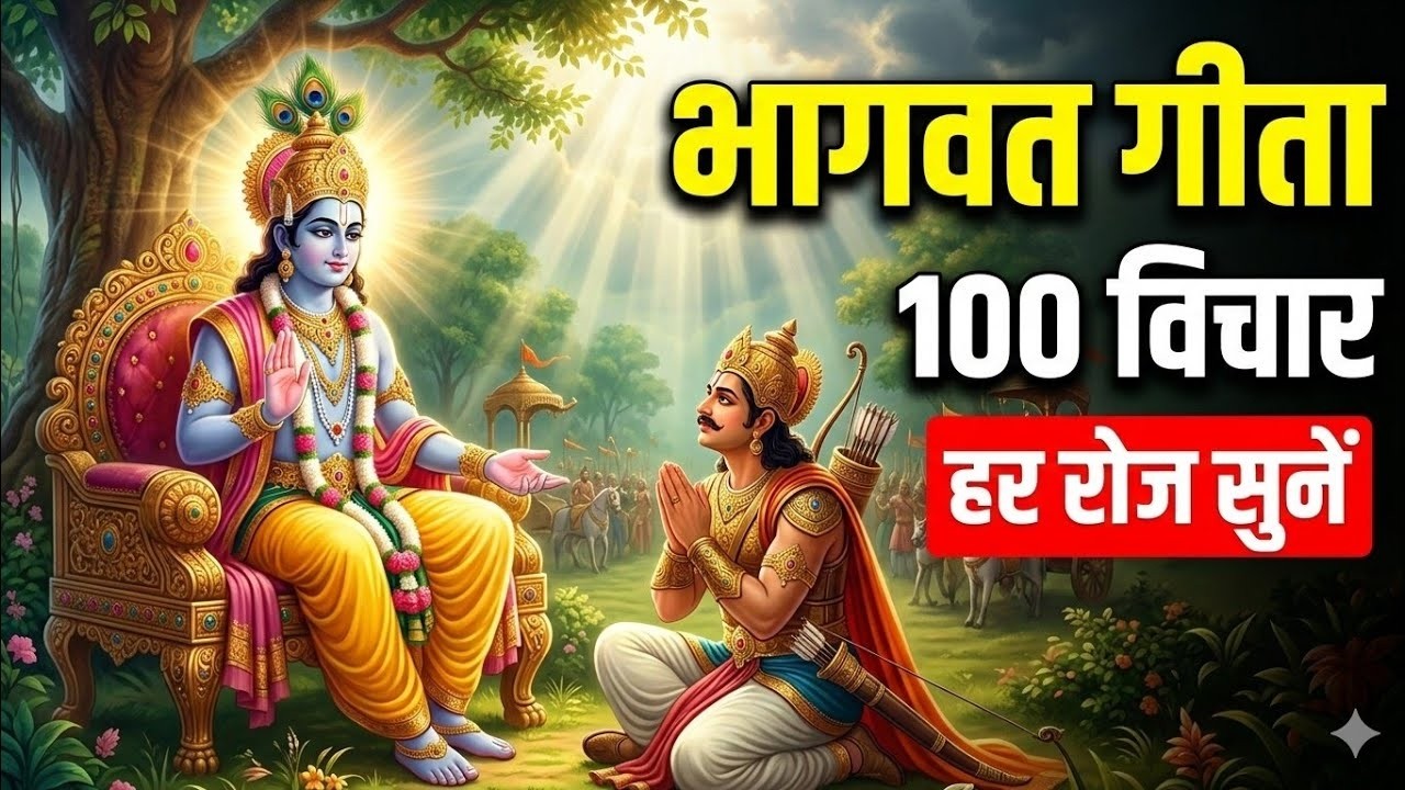 श्री कृष्ण के 100 शक्तिशाली विचार | Bhagavad Gita Gyan in Hindi | Krishna Vani | Geeta Ka Gyan #ai