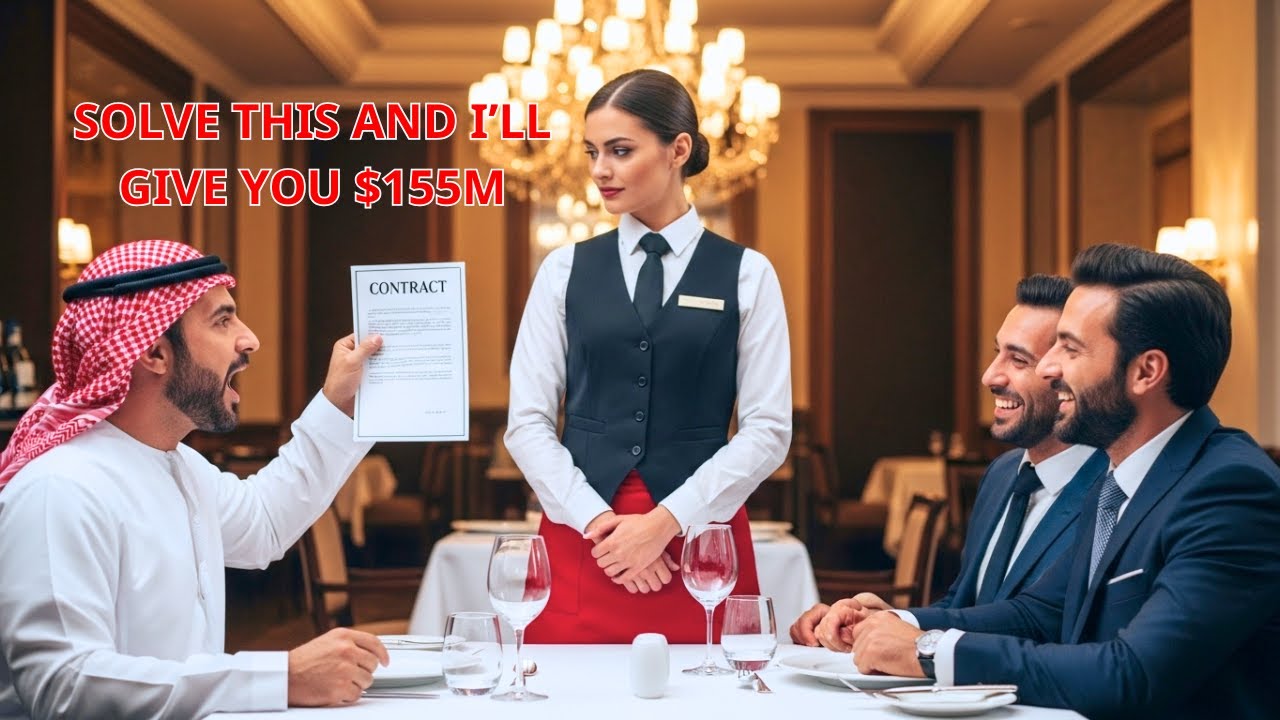 “Solve this and I’ll pay $155M,” the billionaire sneered — waitress cracked it, jaw on the floor
