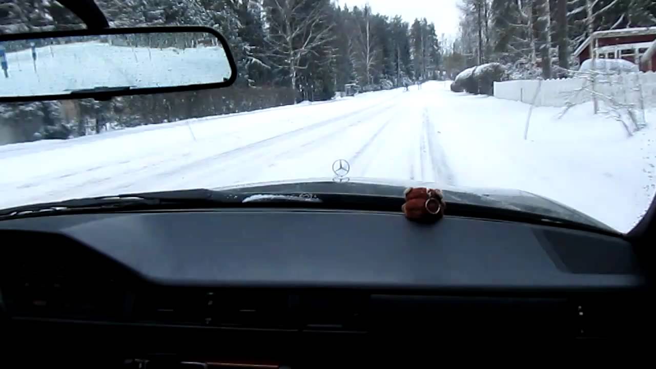 Mercedes-Benz 230e A -92 (w124) Sunday drive part2 winter (my ex-car)