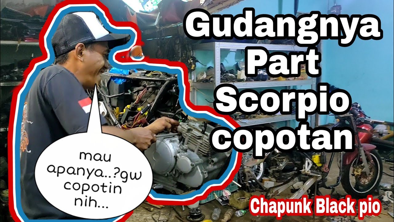 Sparepart Scorpio 2nd Original || chapunk Black Pio||