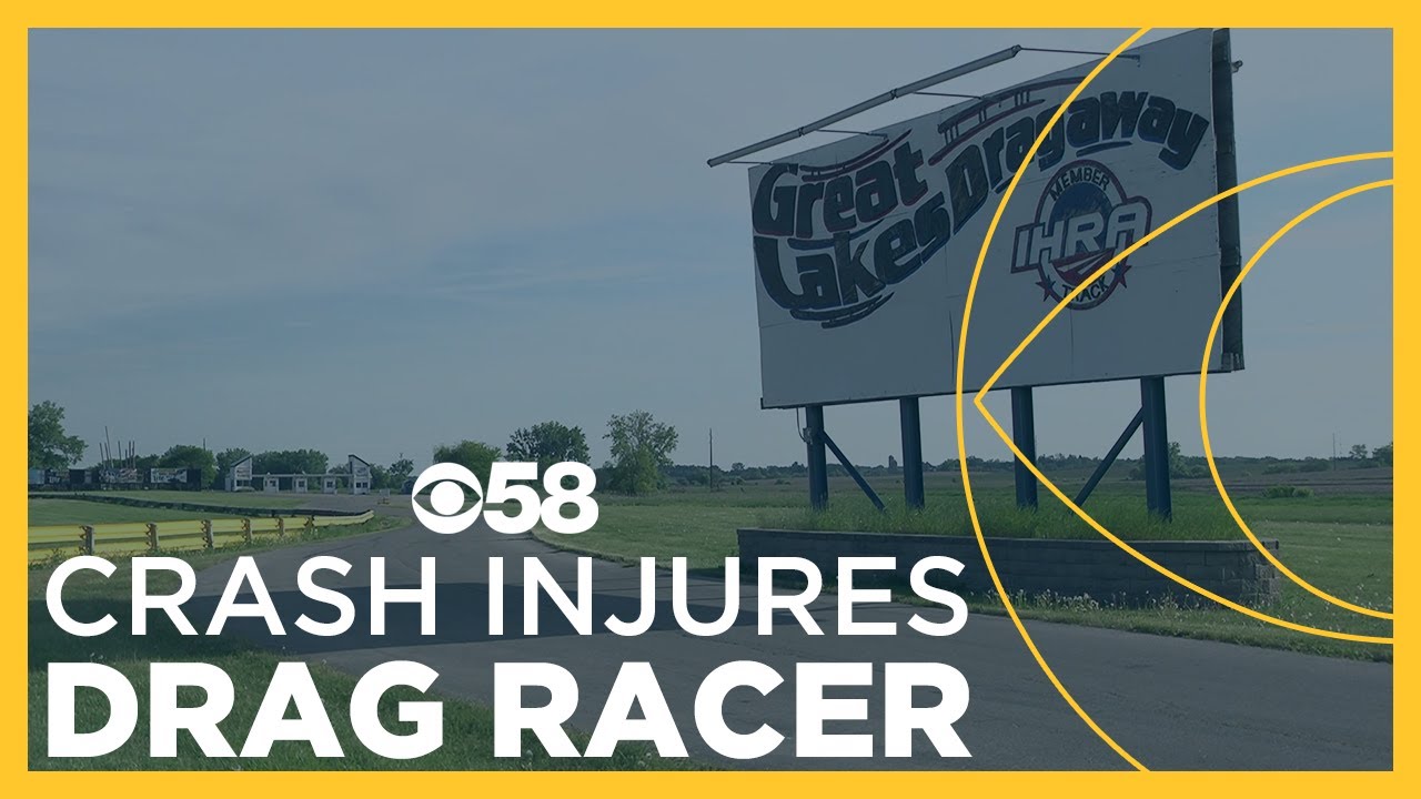 Driver hospitalized following crash at Great Lakes Dragaway