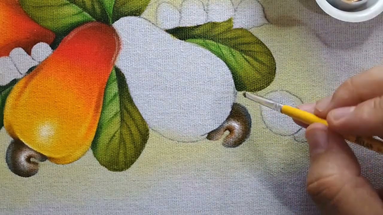 Aprenda pintar Cajus Pintura em Tecido - Parte 2 Aula 621 - Apostila 5 
