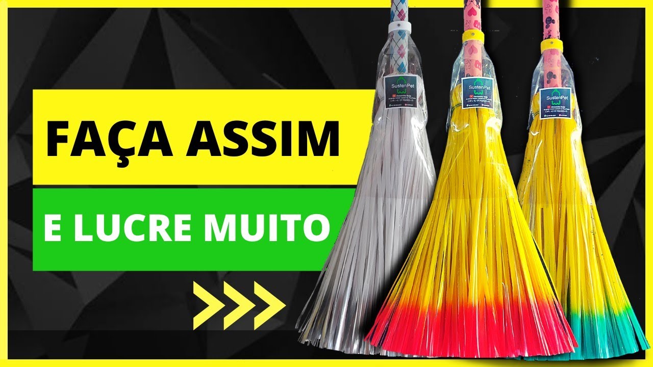 FÁBRICA DE VASSOURA PET | Colocando as capinhas!