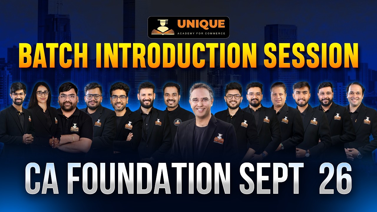 Know Your Faculty | CA Foundation Sept 2026 Batch | Complete Introduction