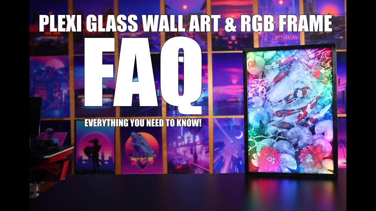 V1 Tech Plexi Glass Acrylic Wall Art i rama ARGB Shadow Box FAQ Recenzja i przegląd Pokaż
