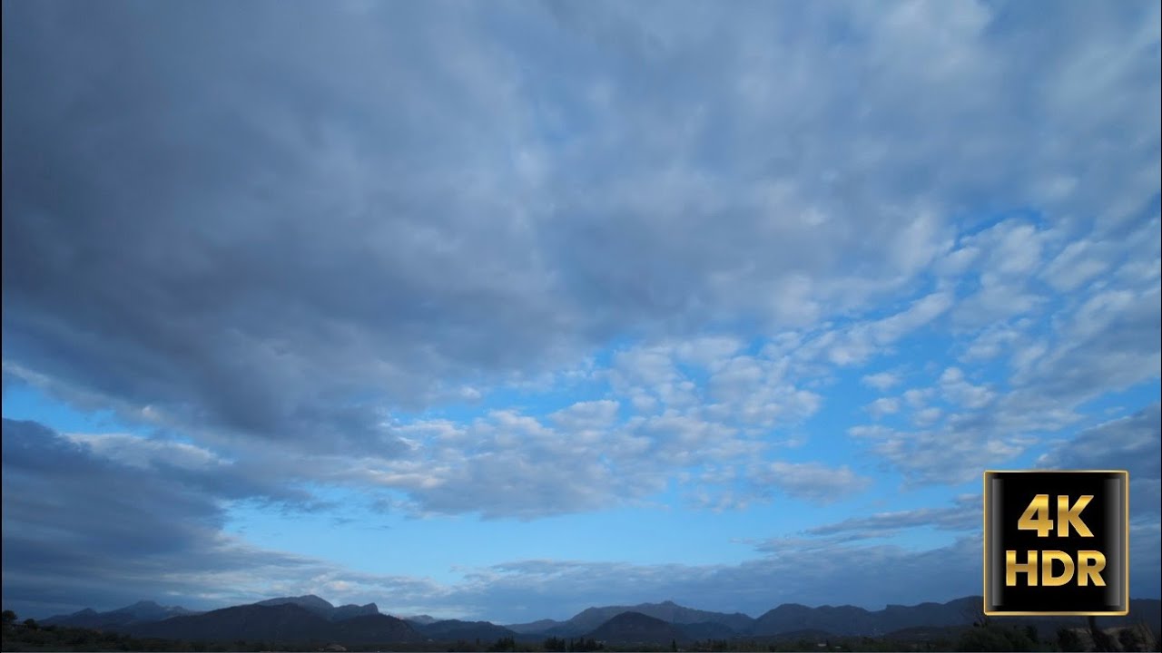 Mountain Wind Ambience in 4K 🍃 1.5 Hours of Sky & Nature Sounds for Deep Sleep