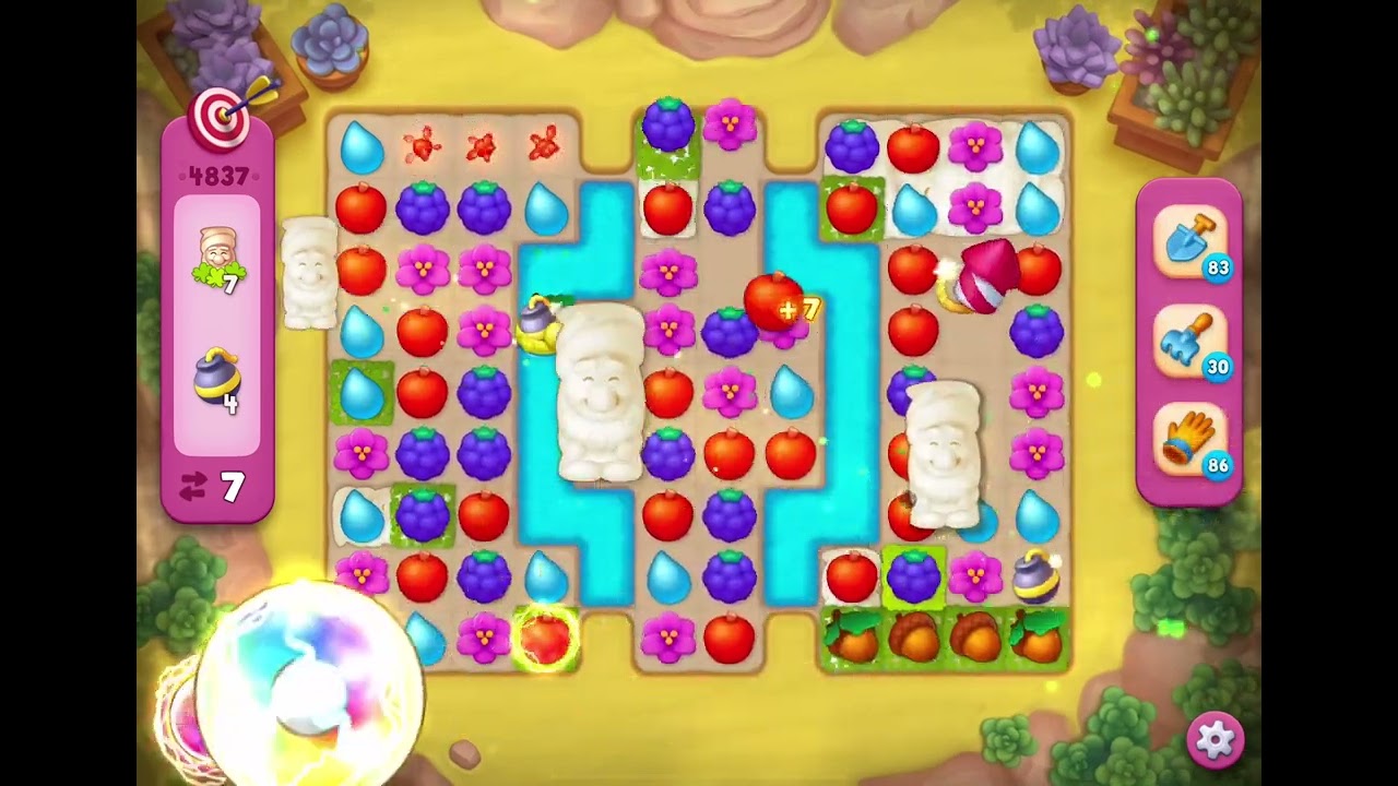 GardenScapes Level 4837 no boosters