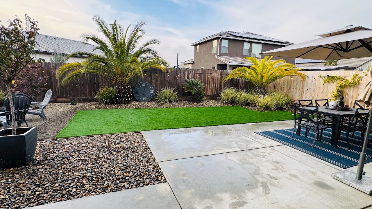 Our backyard remodel. Installing synthetic grass, to keep our grass green all year long. 