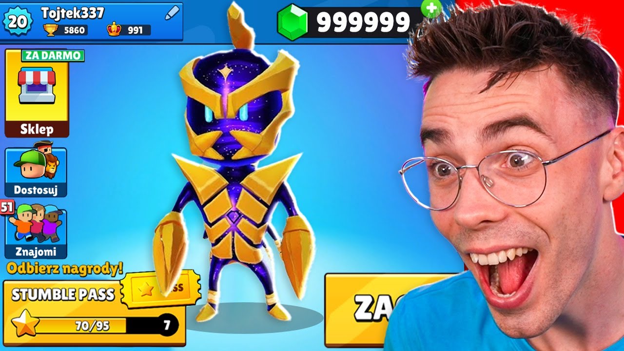 0,00001% GRACZY MA TEN SKIN w Stumble Guys!