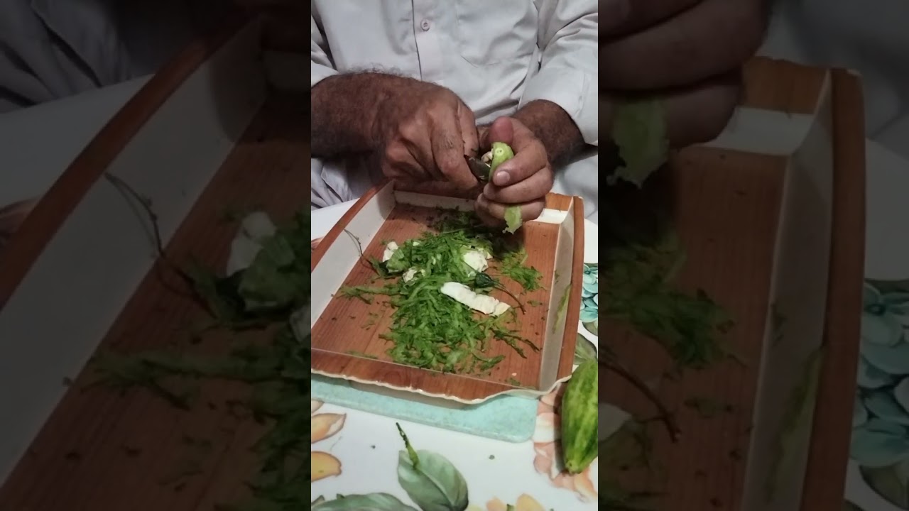 How to cut karela(bitter gourd)
