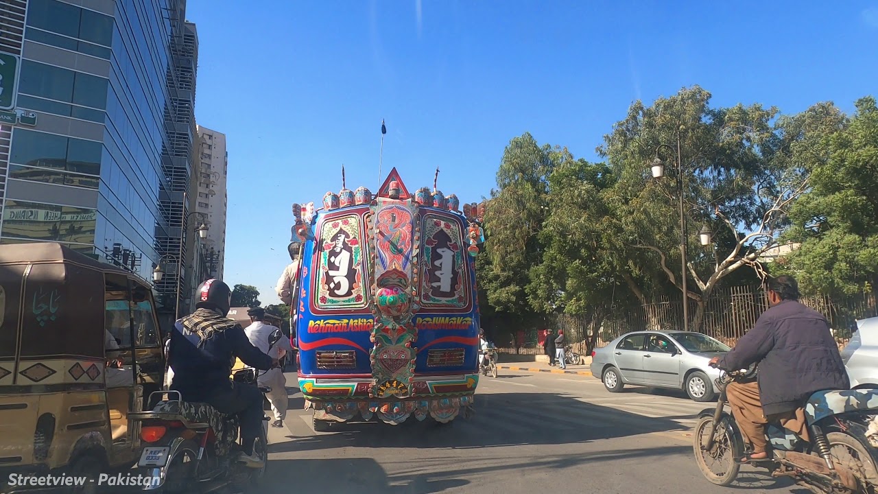 Driving from Abdullah Haroon Road to Napier Quarter, Karachi Streetview - Pakistan