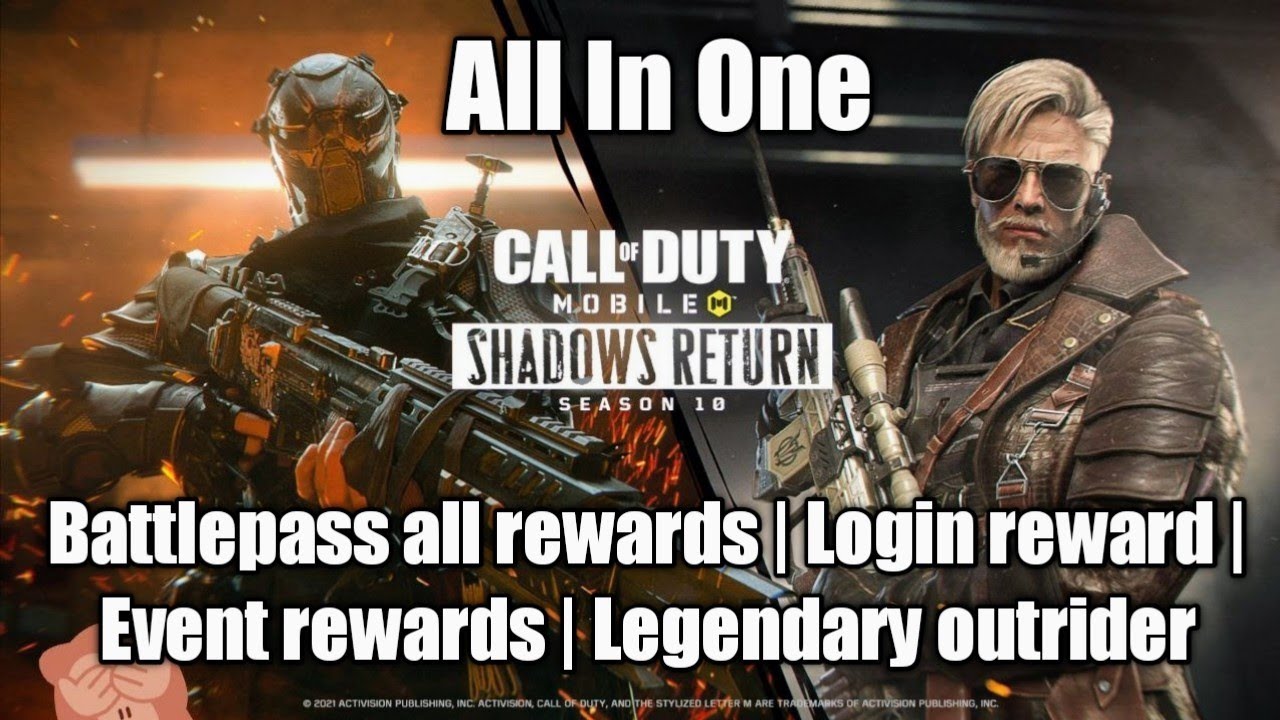 Cod mobile season 10 battlepass trailer & all tier rewards | Daily login reward | Legendary outrider