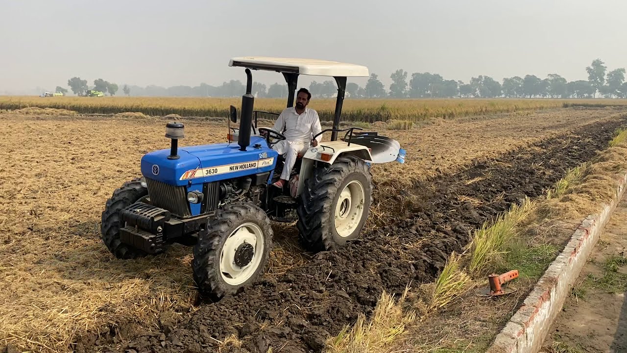 New Holland 3630 4x4  and Lemken 3Mb Reversible Plough Punjab