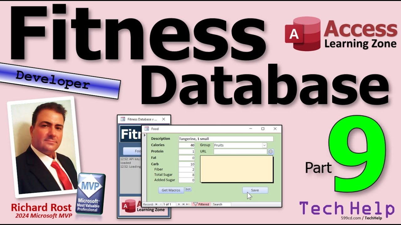 Microsoft Access Fitness Database Part 9:  Creating a Delete Button with SQL for a Form