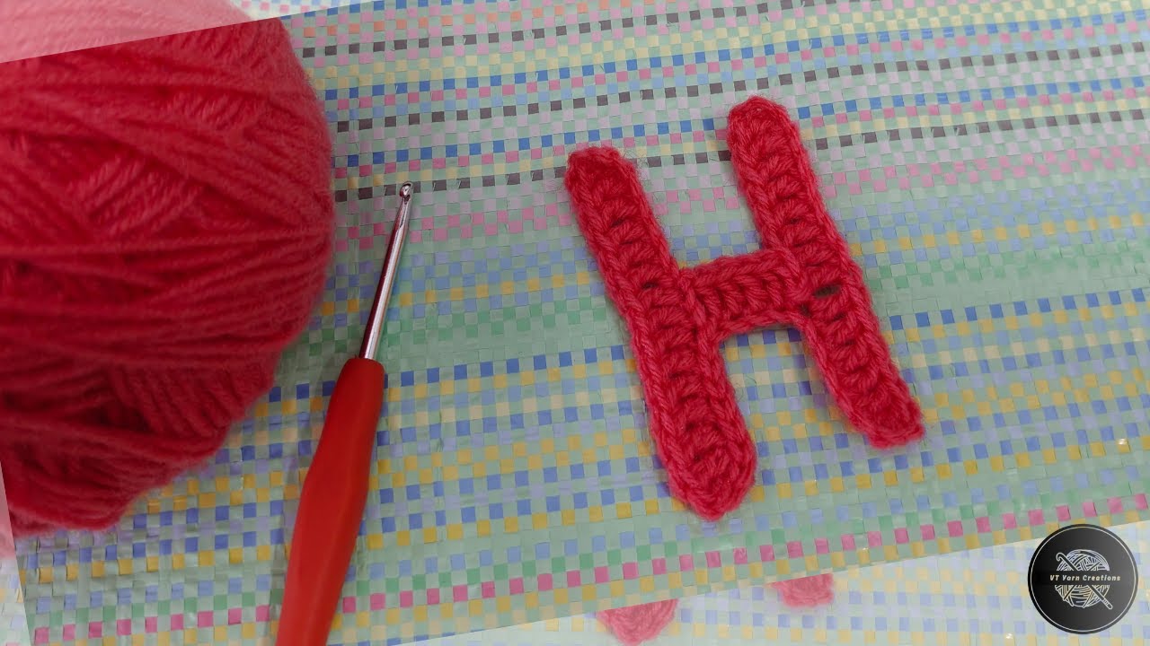How to crochet alphabet letters | Crochet Letter H | crochet alphabet letters tutorial