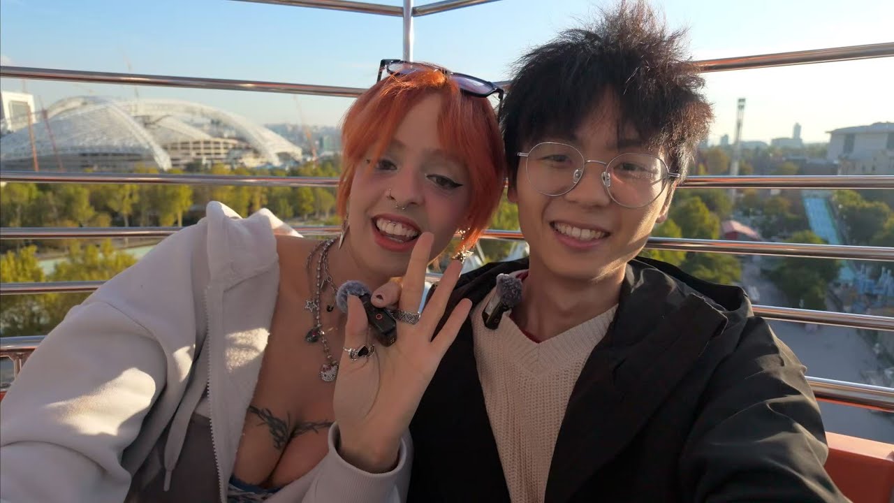 和無敵身材的突尼斯姊姊在遊樂場爽到上天