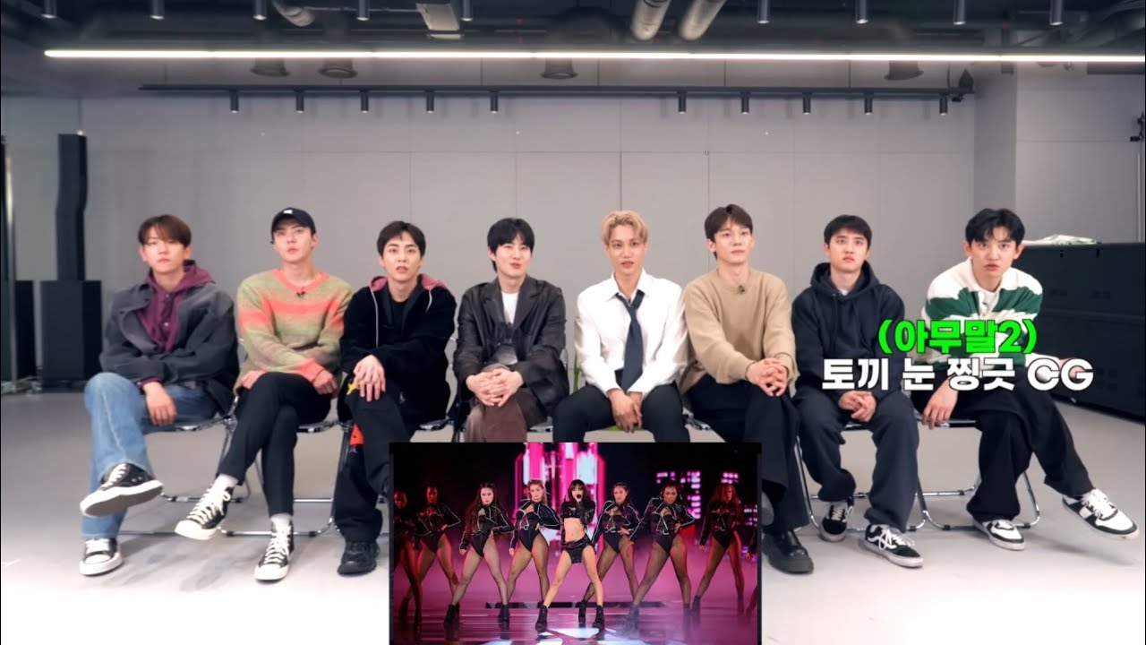 EXO Reaction to Lisa 'Rockstar' Performance in Victoria secret (Fanmade 💜)