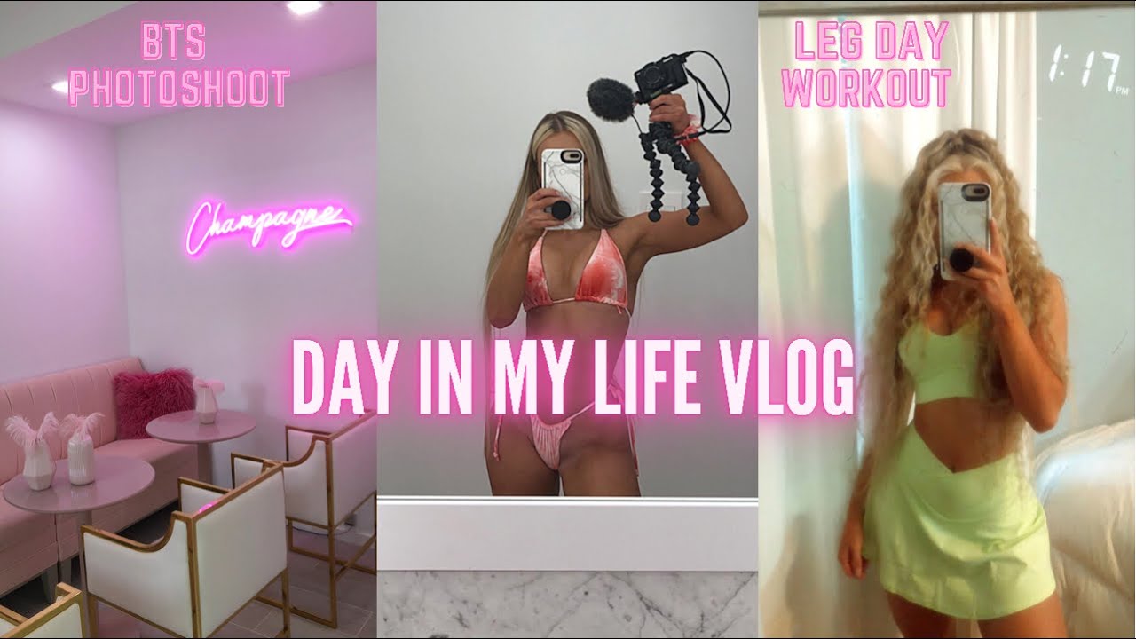 DAY IN THE LIFE VLOG | Photoshoot BTS, Dossier perfume Review, Leg Day Workout, PR Packages