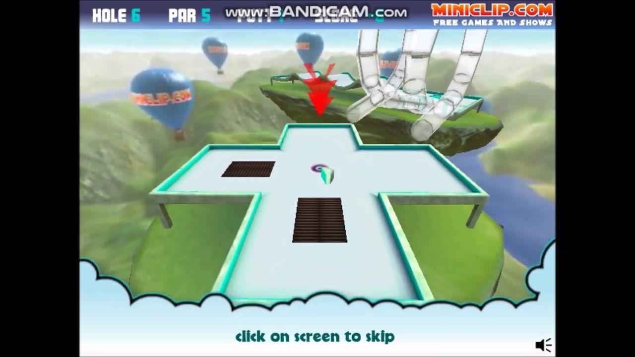 Miniclip's Sky Golf Gameplay