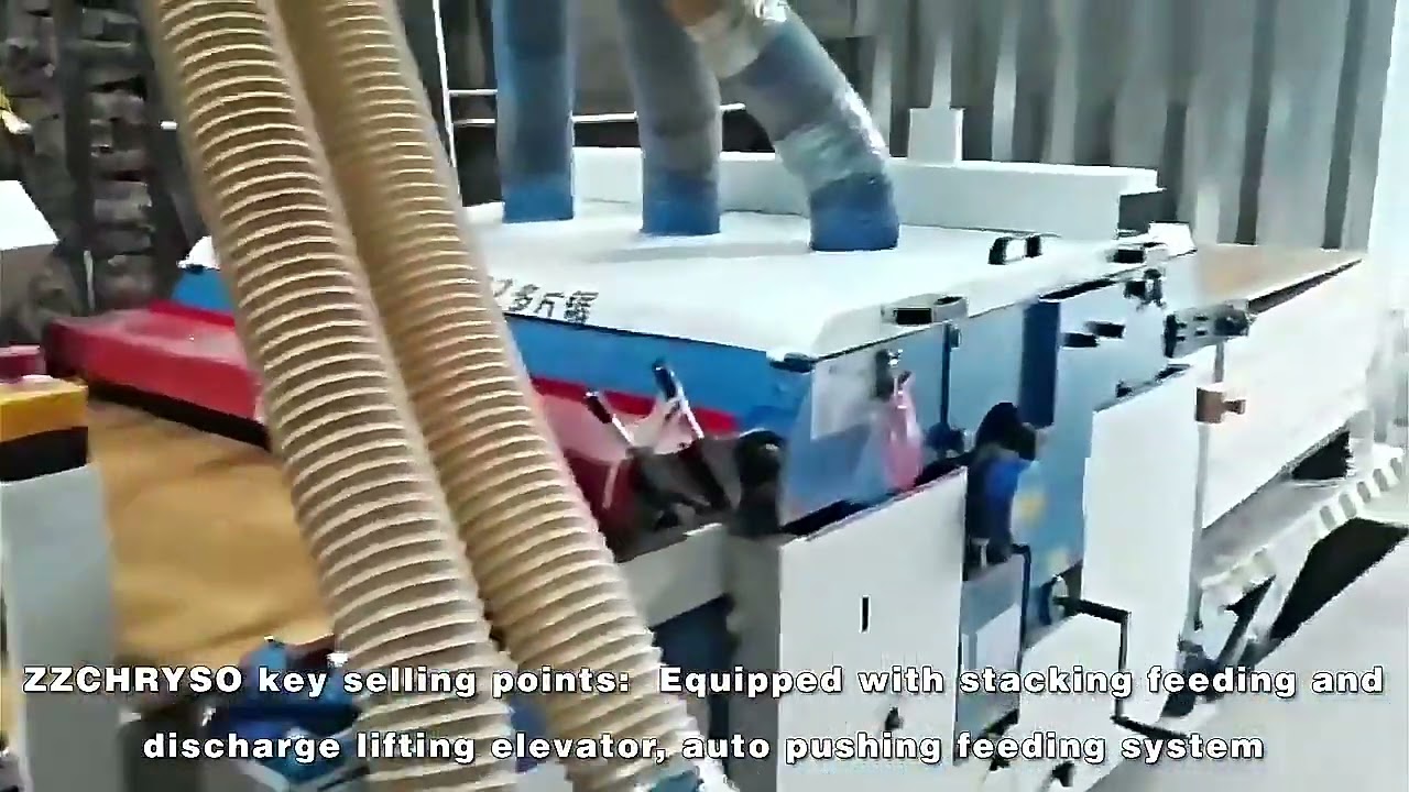 ZZCHRYSO Amazing wood board multi blade rip saw machine video