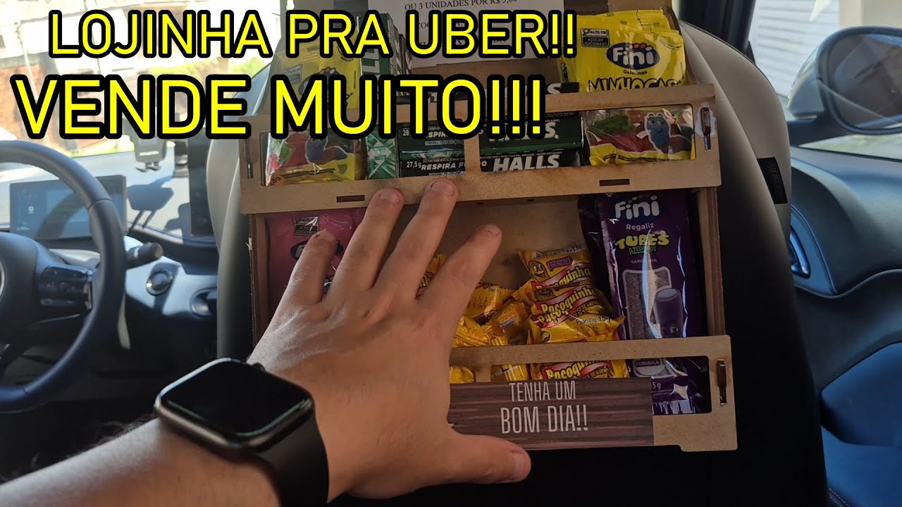 COLOQUEI UMA LOJINHA NO MEU CARRO!! + DICAS PRA UBER / 99!!