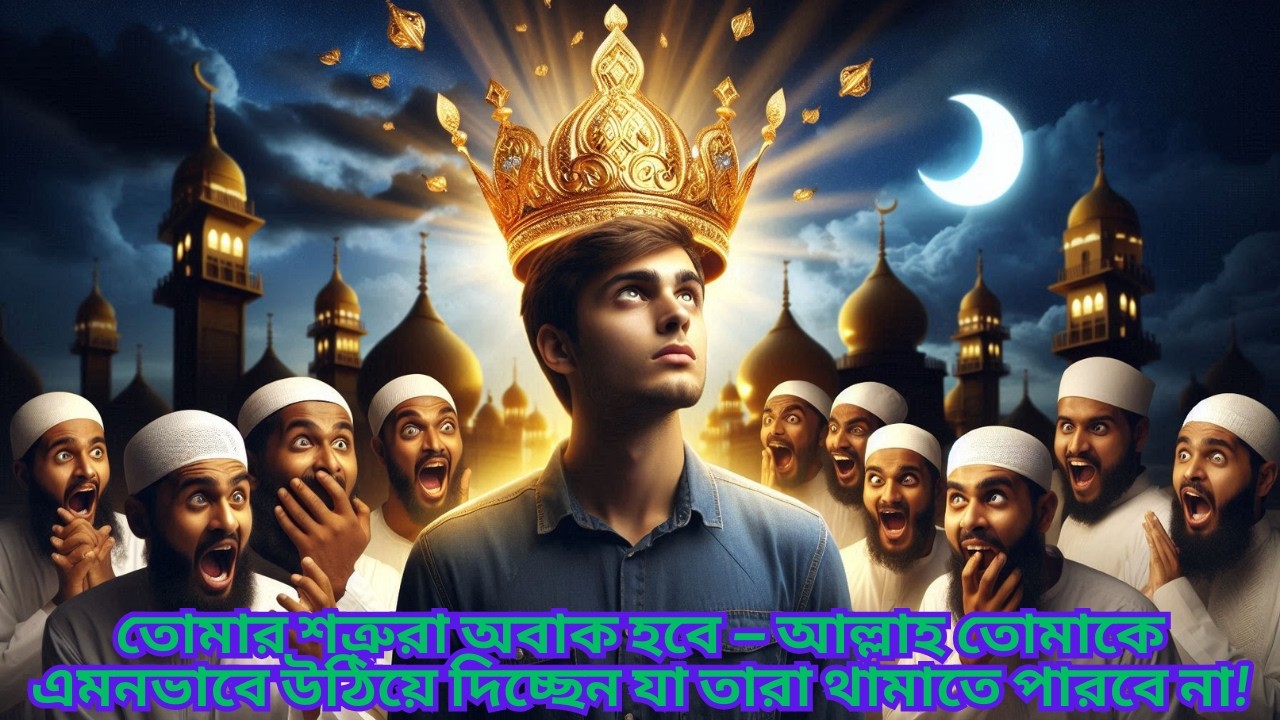 তোমার শত্রুরা অবাক হবে — আল্লাহ তোমাকে এমনভাবে উঠিয়ে দিচ্ছেন যা তারা থামাতে পারবে না! #dua