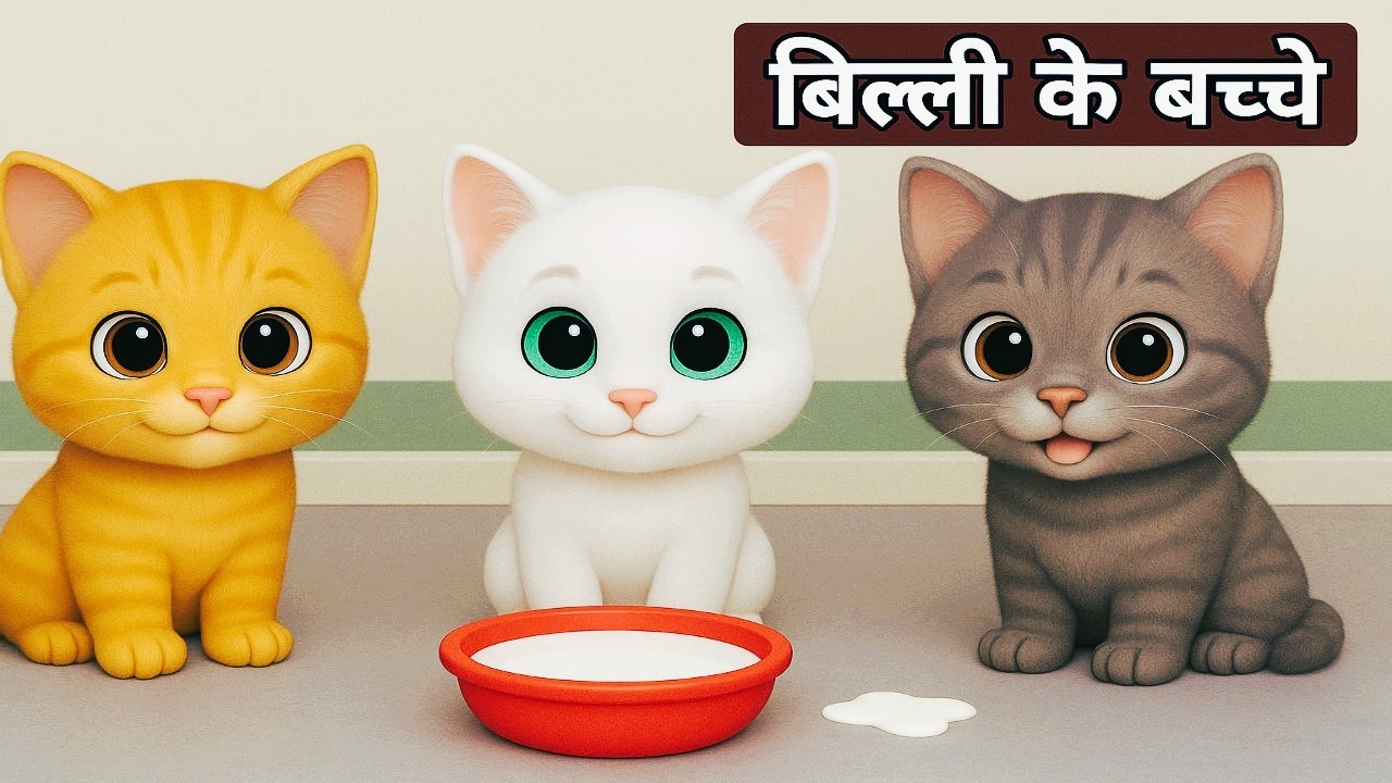 Billi ke Bache | Cat Cartoon | Cat Meowing | Cat | Kittens | Billi | Meow Meow  |  desi comedy video