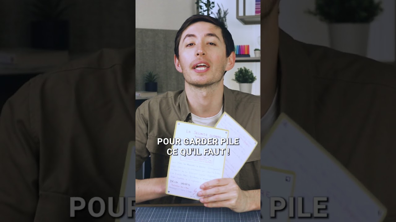 FICHES de R&Eacute;VISION : quand ficher ses cours ? ⏰🧐